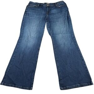 Levi's 580 Bootcut Jeans Women 16W (36 X 29) Medium Wash Denim Blue Flap Pocket